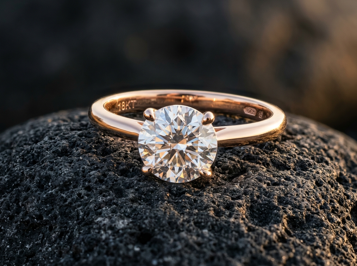 Natural Solitaire Diamond Ring